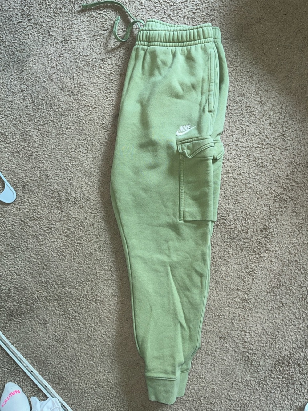 Nike Kids Light Green Cargo Joggers